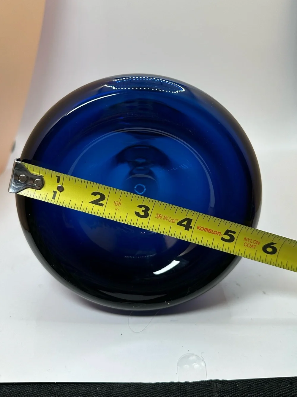Vintage IKEA Holmegaard Blue Glass Vase – Scandinavian Modern Art Glass